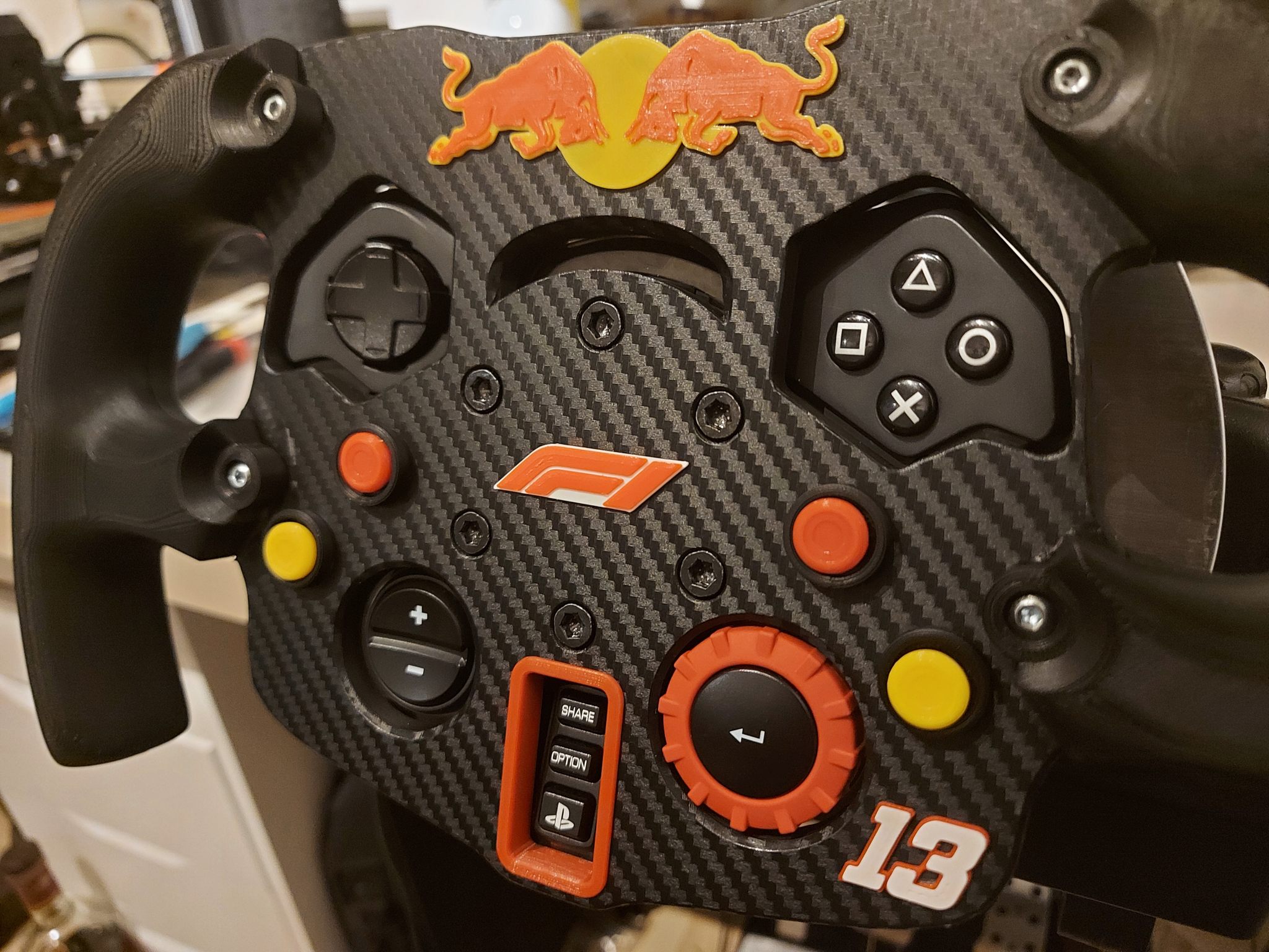 Custom Τιμόνι Racing F1 Ferrari Style – 3D Printed