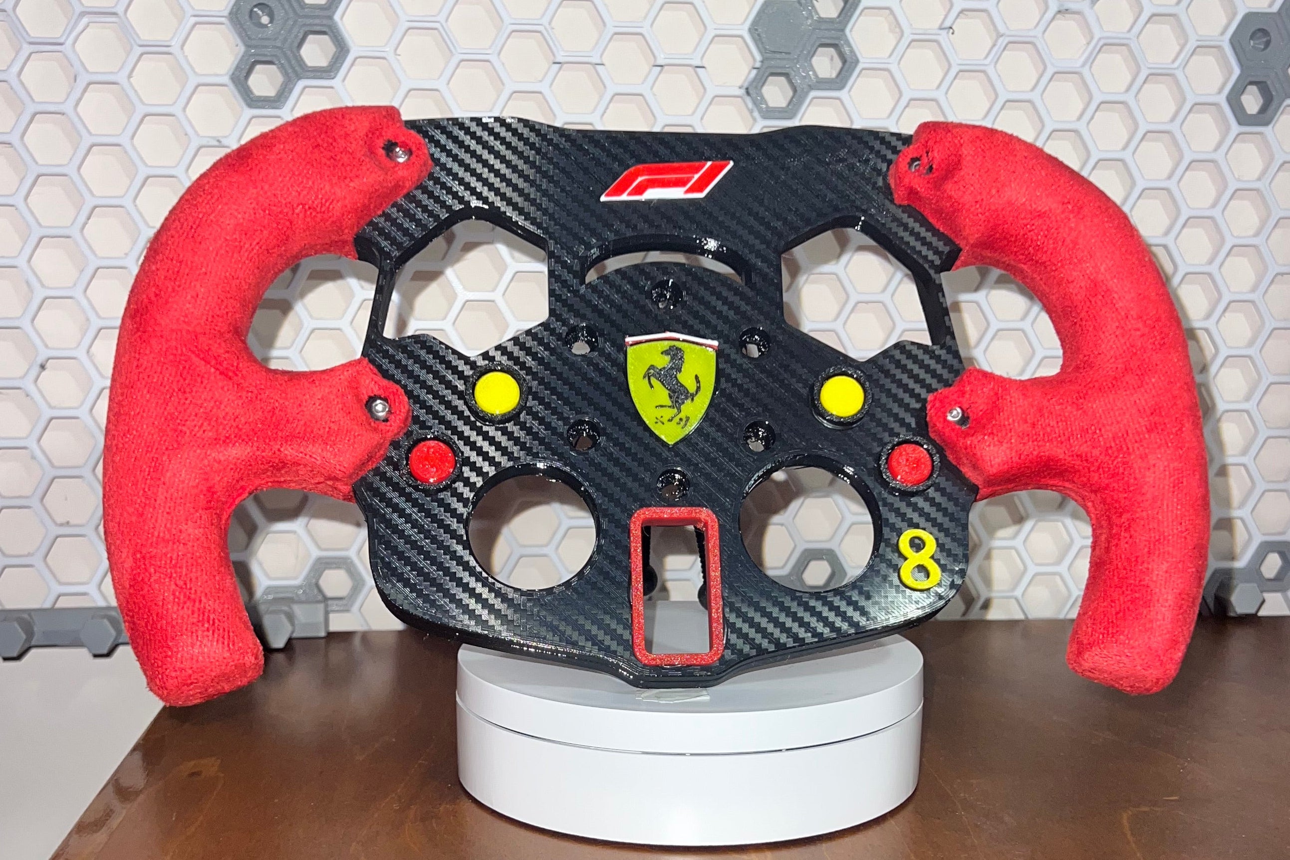 Custom Τιμόνι Racing F1 Ferrari Style – 3D Printed